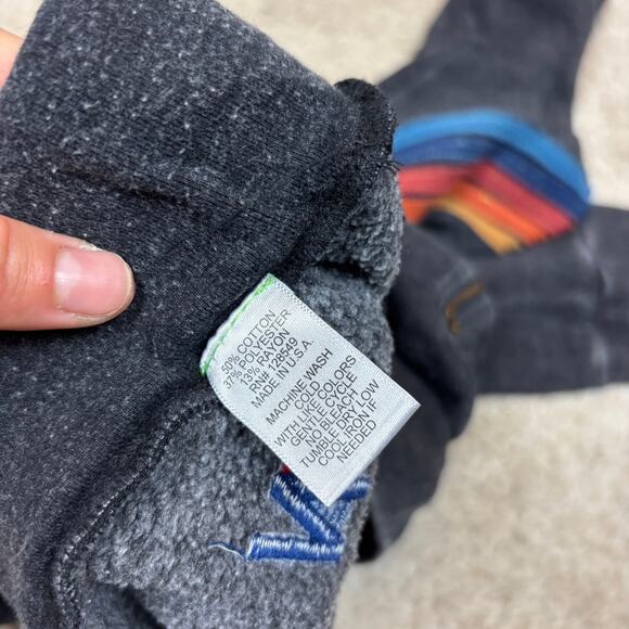 Aviator Nation Charcoal Joggers with Rainbow Stripes - Picture 8 of 9